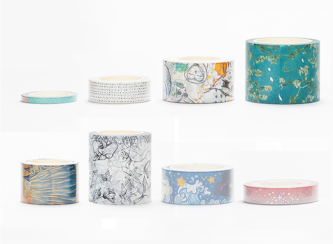 washi tape in different widths