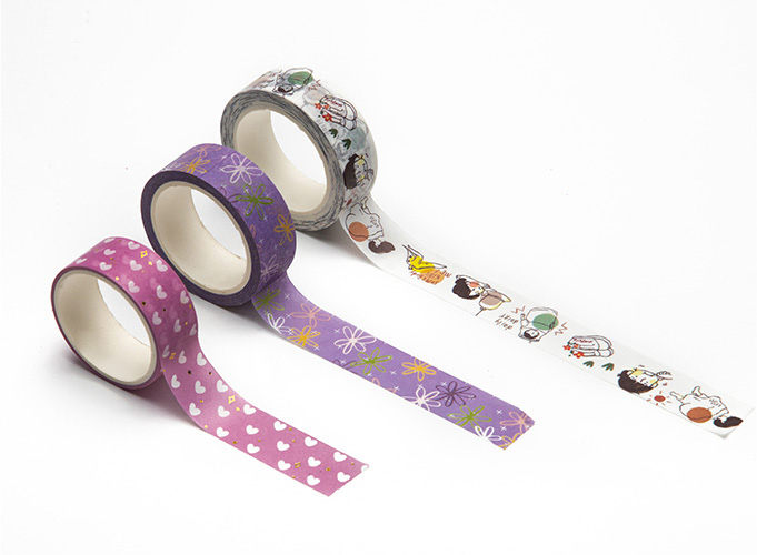 washi tape in different lengths