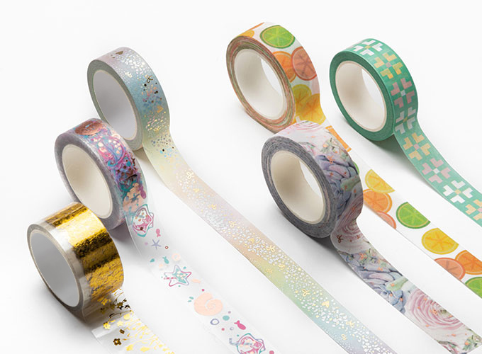 washi tape in different printings