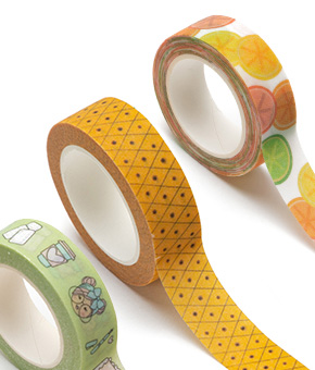 washi tape in different finishes