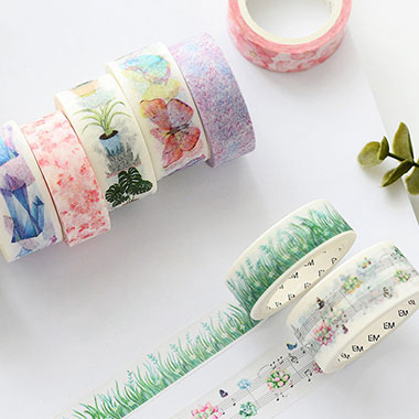 Custom Wholesale navy overlap paper poetry peach washi tape ODM manufacturer