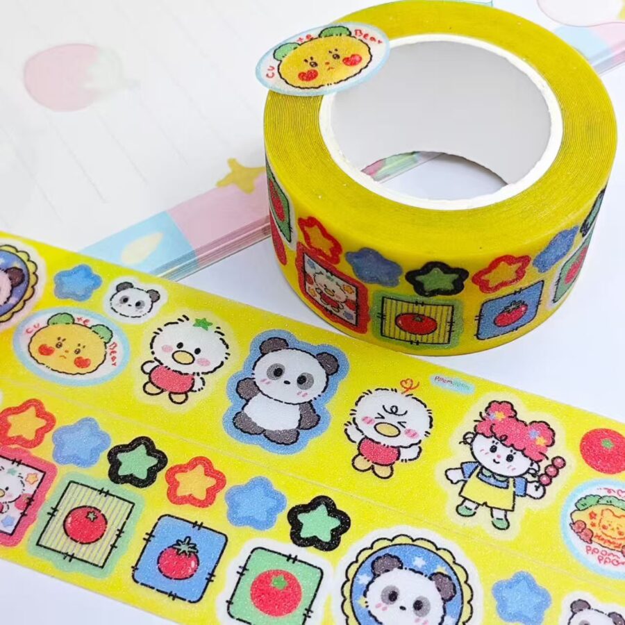 washi paper paper liner printing glittery   kiss cut washi tape.2 e